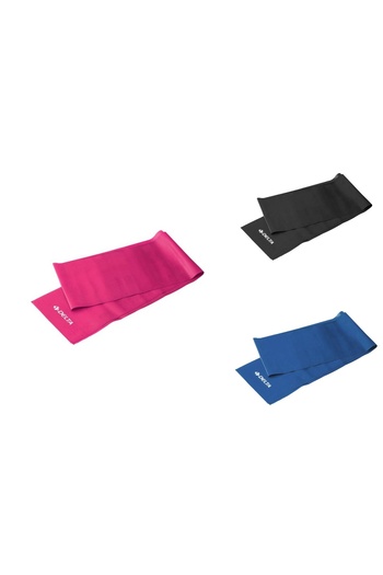 Delta 3-Piece Pilates Band 120 cm X 15 cm Exercise Resistance Band (Open End)