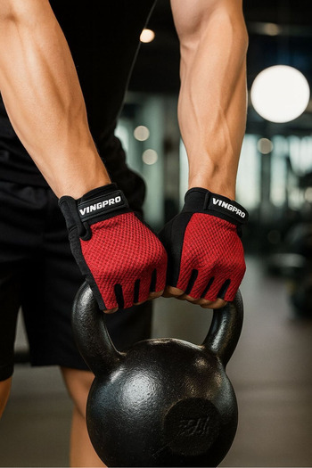 vingpro Fitness Gloves Black Red