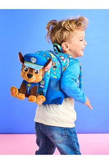 SMIGGLE Paw Patrol Blue Mini Backpack with Removable Plush Toy
