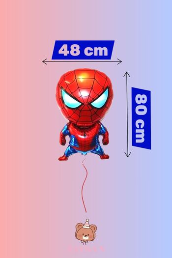 Zayna's Marvel Spider-Man Themed Character Foil Balloon with Legs