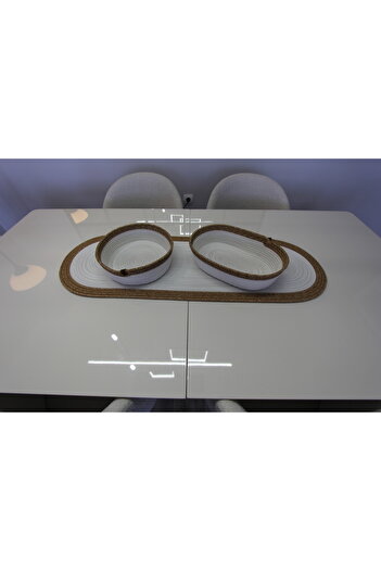 fa collection desing Natural Jute, Wicker, American Service, Table, Coffee Table Cover Runner