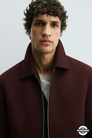 KOCCİ BUTİK New Season Comfortable Cut Premium Men's Short Cashmere Coat Jacket