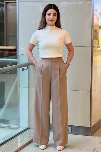 sentez giyim Sentez Palazzo Wide Leg Trousers
