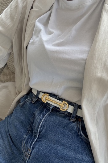 keisy Lina Gold Buckle Women's Belt