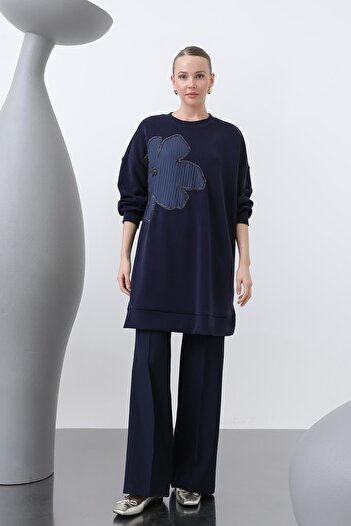 Puane Tunic with Embroidered Front and Garnish Detail 10627