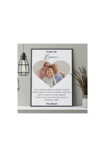 CrisPrint Personalized A4 Frame – Photo and Message
