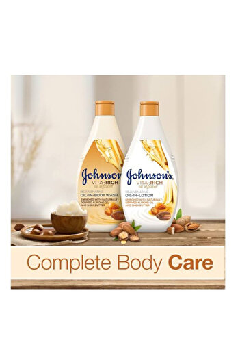 Johnson Johnson's Body Wash 250ml Vita-Rich with Almond Oil and Shea Butter