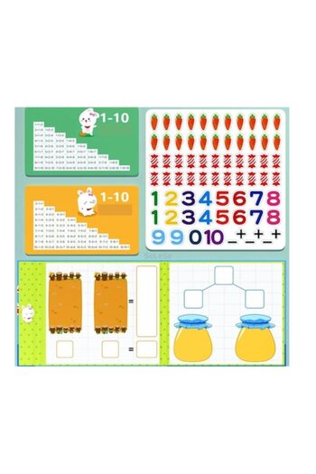 SeLeSe Planse de Matematica timpurie pentru copii, joc de Adunare si Scadere cu numere Magnetice