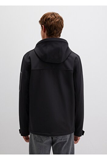 Mavi Hooded (Water-Repellent) Scuba Slim Fit Jacket