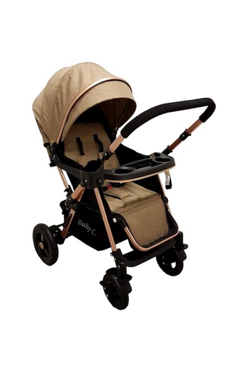 Baby Care 2-in-1 PRO 511 Stroller, Aluminum Frame, Reversible Handle, Adjustable Backrest, Foldable,