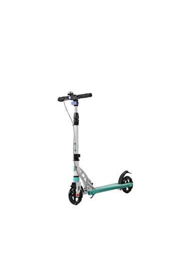 NOVOKIDS Folding Aluminum Scooter Cool Street Challenger, LED Wheels, Adjustable Height, Turquoise