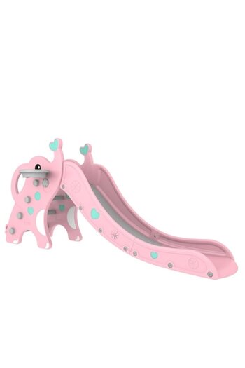 NOVOKIDS ™ Elephant Slide for Kids, Indoor and Outdoor, 191 cm Slide Length, Max 40 Kg, Basketball