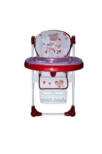 Baby Care ™ CC High Chair Adjustable in 3 Levels, Foldable, Safety Belt, Comfortable Seat, Detachab