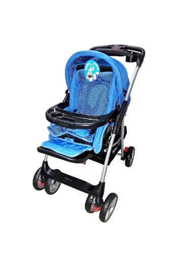Baby Care Cărucior 2 în 1 Baby Care™ M203, Balansoar, Spătar reglabil, Landou, Cadru metalic, Suport pentru picioare