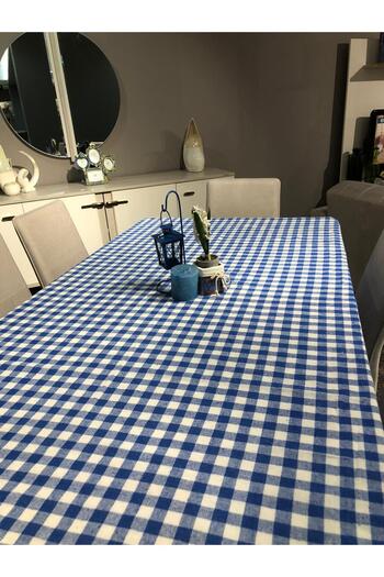 LUWİNO HOME Gingham Cotton Tablecloth |   Picnic Blanket |   Tablecloth |   Party Cover 170 X 170 cm
