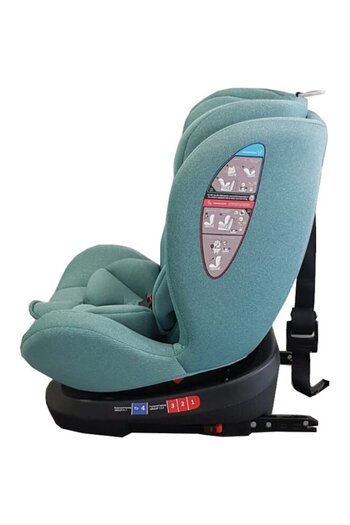 Baby Care Motion Seat Car Seat with Isofix, 360-Degree Rotation, 0-36 kg, Adjustable Headrest, Remov