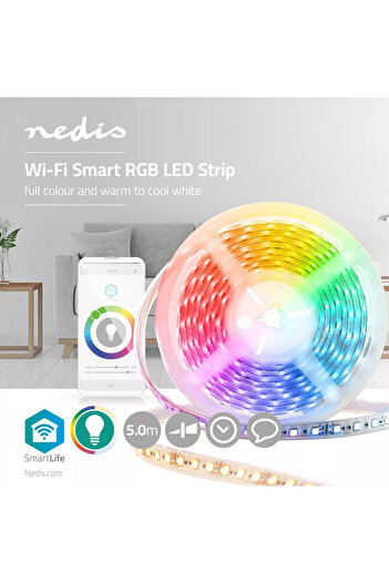 Nedis LED strip 5050 5m Smart Wi-Fi RGB 2700.6500 5m