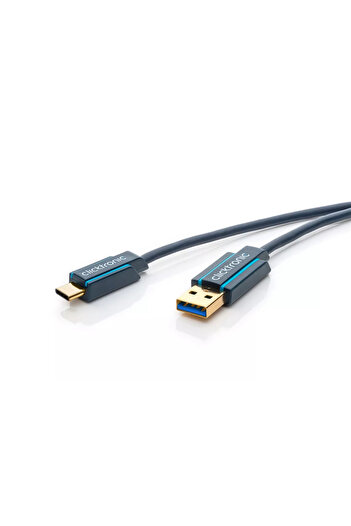 CLICKTRONIC Professional Cable 0.5m USB TYPE C - USB 3.0 4.5W SuperSpeed ​​5Gbit/s OFC gold-plated copper