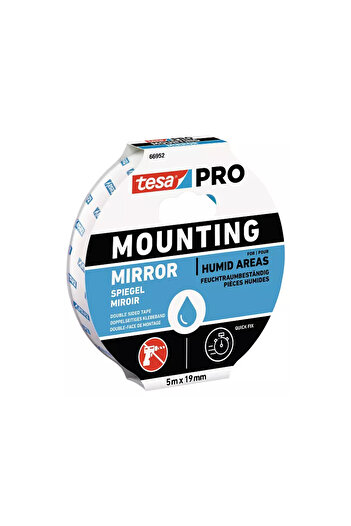 Tesa Double-sided tape, fast fixing, extreme, 19mm, 1.5m, PRO 66952-00006