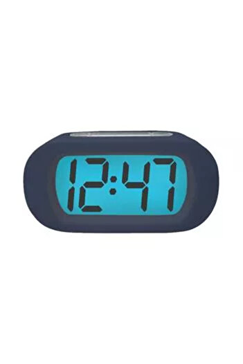 OEM Alarm clock with blue LCD display Quartz 3x AAA
