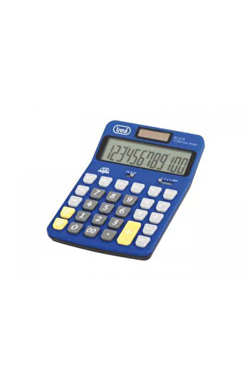 Trevi Office calculator EC 3775 12 digit battery + solar blue