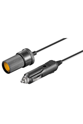 goobay Car cigarette lighter extension 12V male-female 2m 2x0.5mm2 with fuse 2.5A 11425