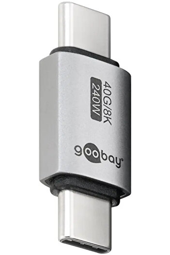 goobay Adapter USB-C3.1 male - USB-C male straight Thunderbolt 3 /4 74448