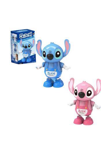 JML Interactive Toy 20cm Stitch Dancer, with Sounds and Different Colored Lights