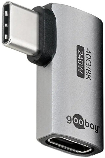 goobay Adaptor USB-C mama - USB-C tata orizontal 90 Thunderbolt3/4 74441