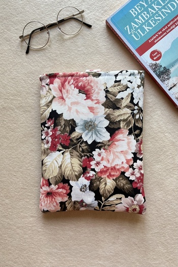 Outlet Çarşım Linen Book Cover with Pocket Teacher's Day Book Lover Gift