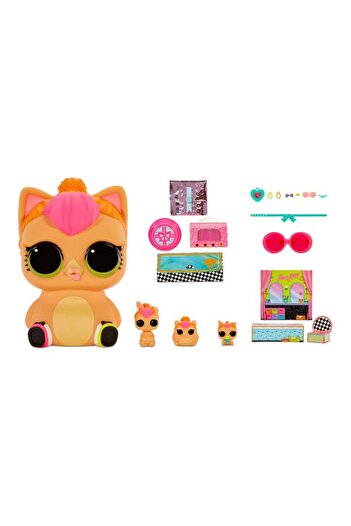 Generic L.O.L. SURPRISE! Big Pet Neon Kitty With Surprises