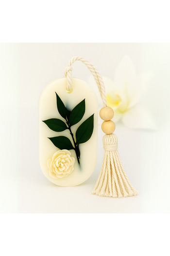 LumanariArtizanale.Ro Wardrobe Air Freshener, Scented Tablet, ZEN - Cedar Wood, Jasmine, handmade in Romania
