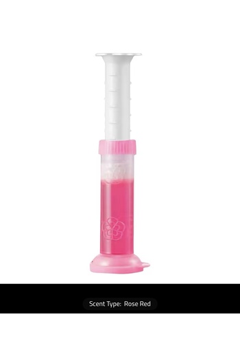 Generic Toilet cleaner, a flower-shaped gel or liquid used to clean and disinfect toilets. Available in various scents.