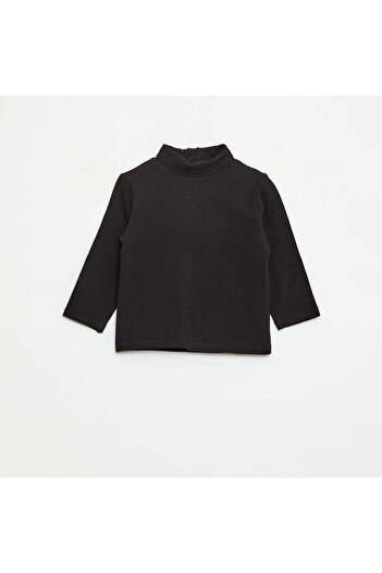 KIABI Plain High-Neck Underlayer Top BLACK