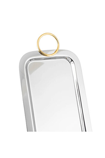 Almarhomy Rectangular Stainless Steel Tray 45 Cm