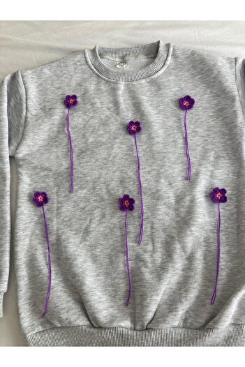 bahar uğurlu Flower Motif Sweat