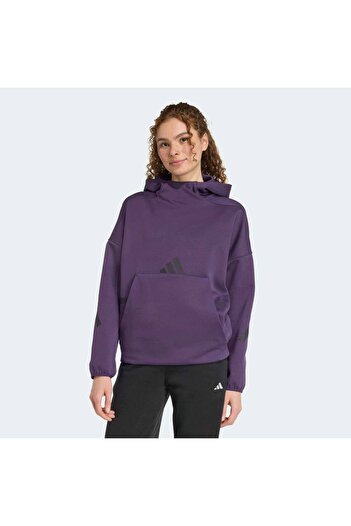 adidas Z.N.E. Women's Purple Sweatshirt (Jw7746)