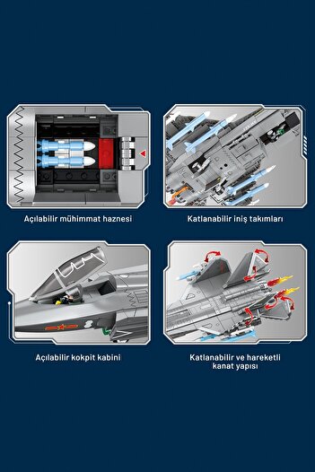 Sembo Block J-35 Fighter Jet Building Block Set – 620 Pieces