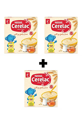 Cerelac Nestle Cerelac Wheat & Honey 125g 3 pieces