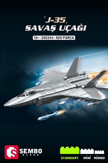 Sembo Block J-35 Fighter Jet Building Block Set – 620 Pieces