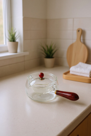 Bambum Shen Wooden Handle Glass Teapot