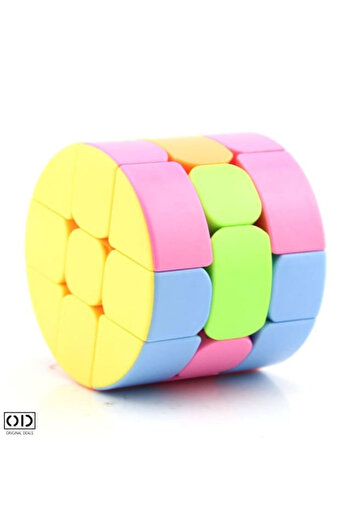 ORIGINAL DEALS Magic Rubik Cylinder, Intelligent Antistress Toy, 6 Colored Faces