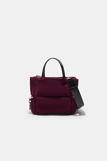 Stradivarius Quilted corduroy crossbody bag
