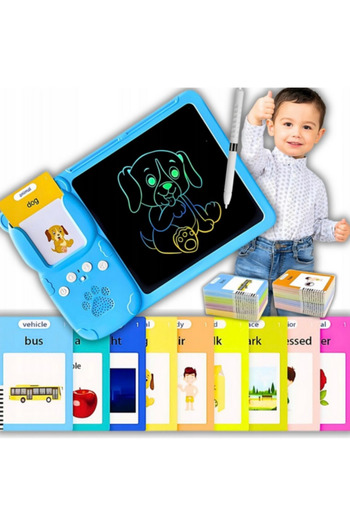OEM Educational tablet for children with 112 writing and drawing flash cards