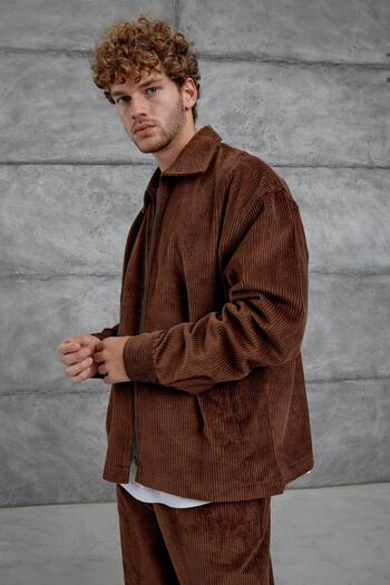 NOMARC Brown Nmrc Oversize Velvet Suit