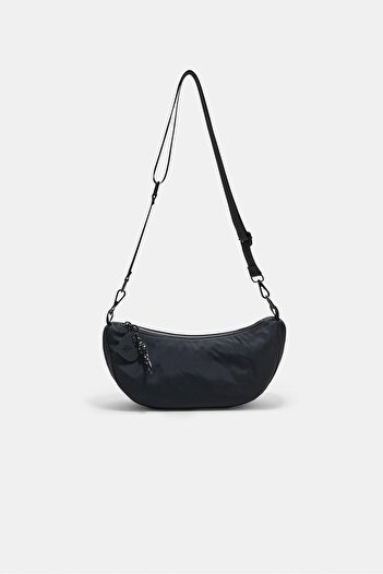 Stradivarius Fabric crossbody moon bag
