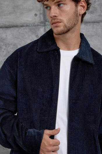 NOMARC Navy Blue Nmrc Oversize Velvet Suit