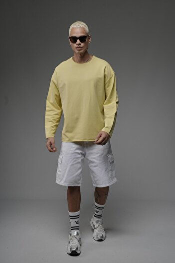 king brich Pis Yaka Oversize Fit Plain Sweatshirt