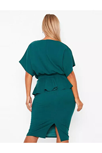 BOOHOO Boohoo midi dress, green
