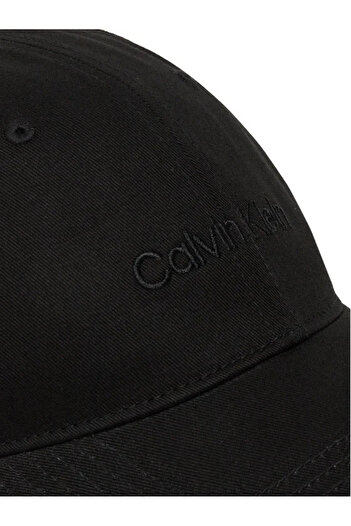 Calvin Klein Men's black black logo cap